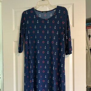 Navy Sailor Anchor Dress